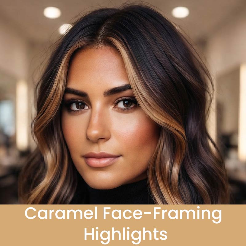 Caramel-Face-Framing-Highlights Caramel Face-Framing Highlights